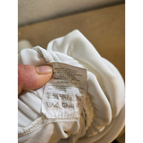 GB Girls Junior Girls Sun Dress Knee Length Geometric Patterns White Size Medium - Picture 6 of 10